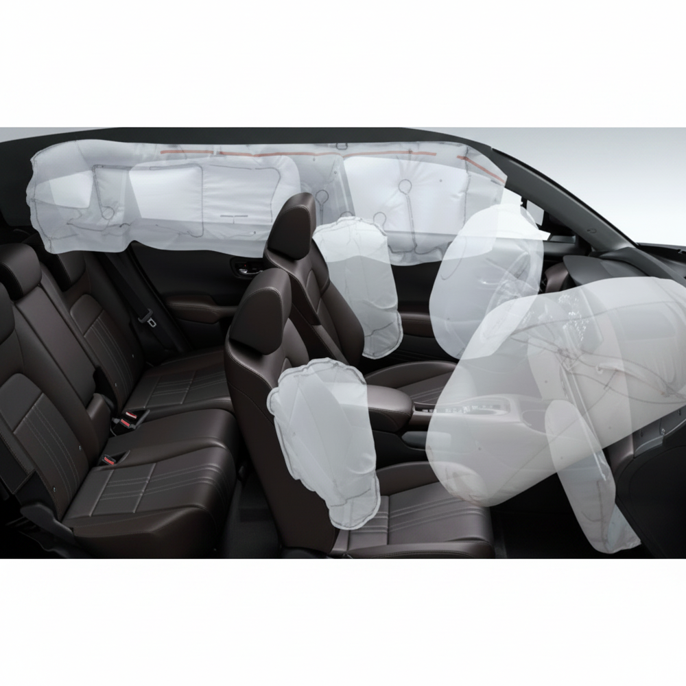 8 airbags con tecnología I-SRS
